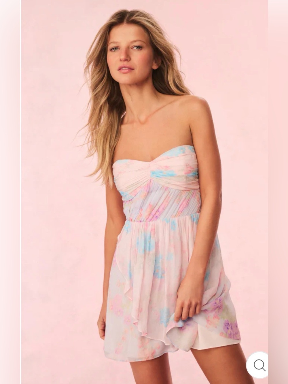 LOVESHACKFANCY RAYNE DRESS - TROPIC PETAL sz 8